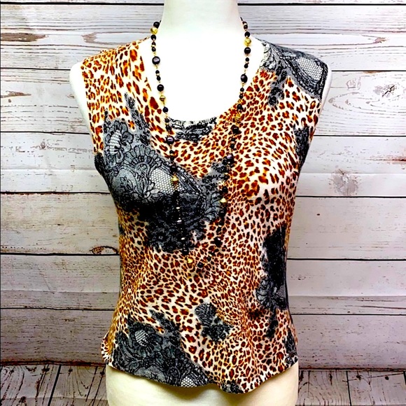 Elizabeth Animal Print Blouse - Picture 6 of 6